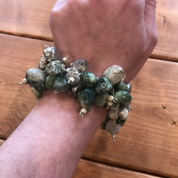 Handmade Turquoise and Silver Bracelet - Picture 4 of 4